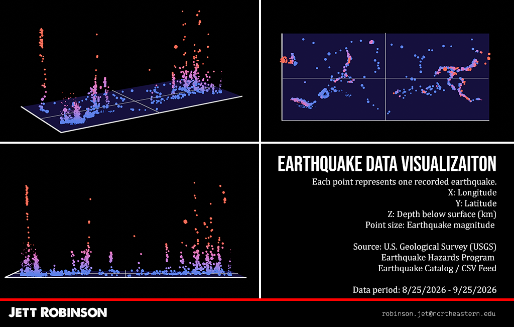 Earthquake visualization preview